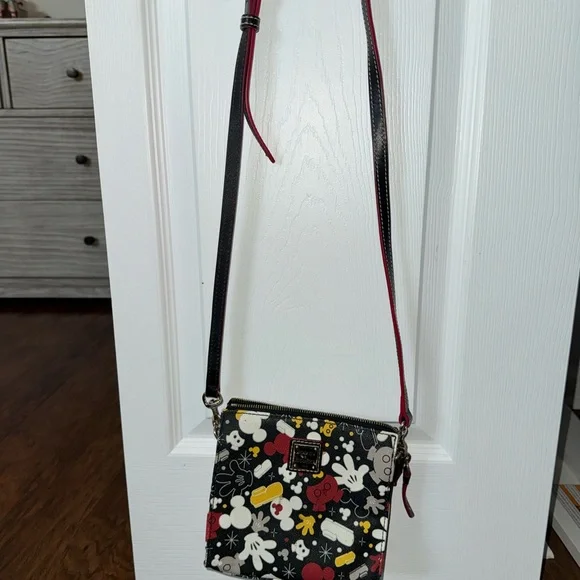 Dooney & Bourke Pink Disney Characters Foldover Crossbody Bag - Picture 5 of 14